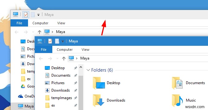 Windows 10 में गैर-सक्रिय विंडोज़ पर रंगीन टाइटल बार कैसे सक्षम करें