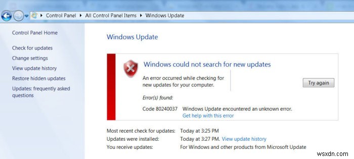 Windows 7/8.1 अद्यतन त्रुटि  प्रोसेसर समर्थित नहीं है  नए CPU पर
