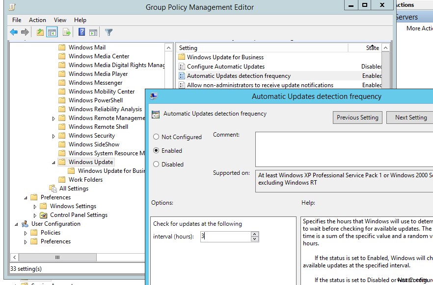 WSUS Windows Update त्रुटि 0x80244010:सर्वर की अधिकतम राउंड ट्रिप पार हो गई