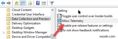 Windows 10 में टेलीमेट्री सेटिंग कैसे प्रबंधित करें
