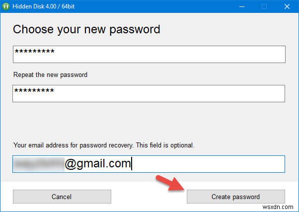 Windows में पासवर्ड से सुरक्षित ड्राइव बनाने के लिए हिडन डिस्क का उपयोग करना