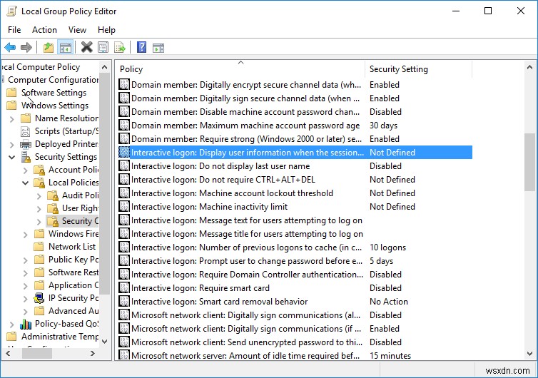 Windows 10 लॉगिन स्क्रीन पर उपयोगकर्ता विवरण कैसे छिपाएं