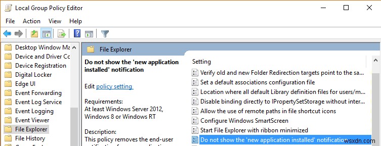 Windows 10 में नई ऐप इंस्टाल की गई अधिसूचना को कैसे निष्क्रिय करें