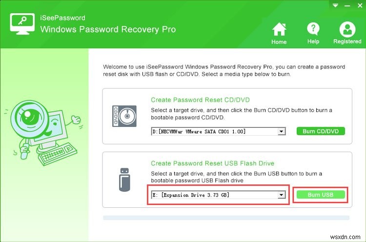 iSeePassword विंडोज पासवर्ड रिकवरी टूल से विंडोज लॉगऑन पासवर्ड रीसेट करें