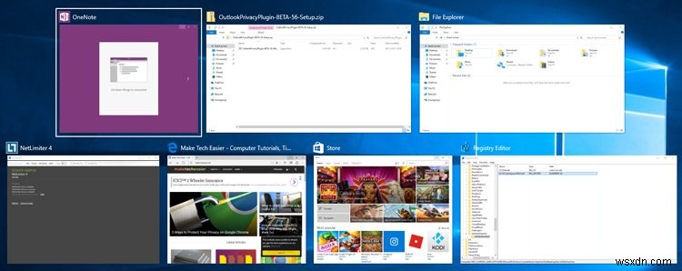 Windows 10 में Alt-Tab पारदर्शिता कैसे बदलें