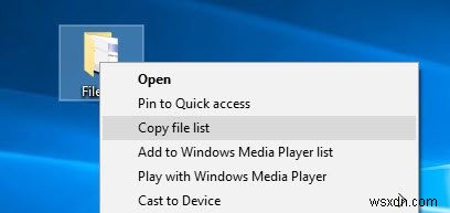Windows में किसी फ़ोल्डर की फ़ाइल सूची की प्रतिलिपि कैसे करें