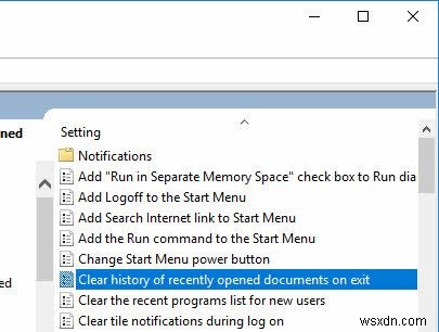 Windows 10 में शटडाउन पर हाल के दस्तावेज़ जम्प लिस्ट को कैसे साफ़ करें