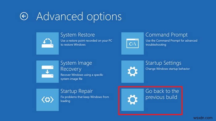 Windows 10 में पिछले बिल्ड पर वापस कैसे जाएं