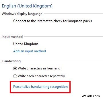 Windows 10 में हस्तलेखन इनपुट सक्षम और उपयोग करें