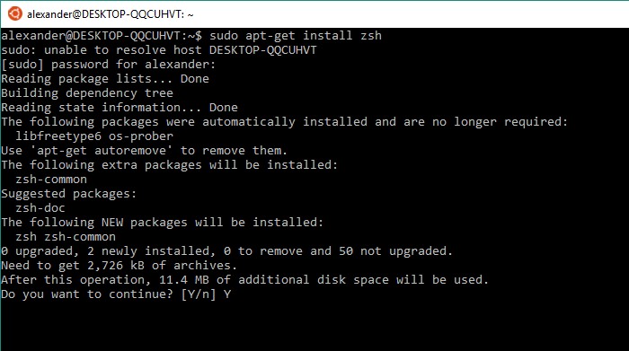 Windows 10 में zsh और Oh My Zsh कैसे इंस्टाल करें