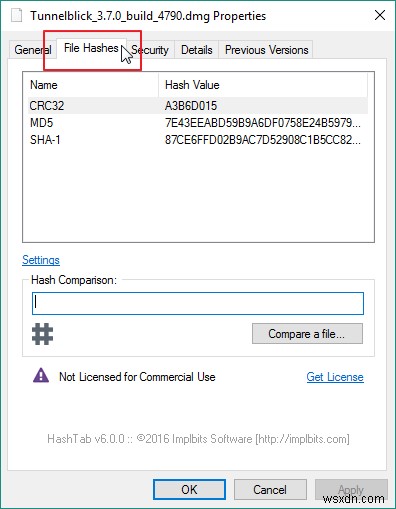 Windows 10 में MD5, SHA-1 और SHA-256 चेकसम को कैसे सत्यापित करें