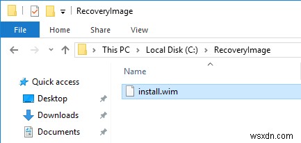 Windows 10 में एक रीसेट पुनर्प्राप्ति छवि कैसे बनाएं