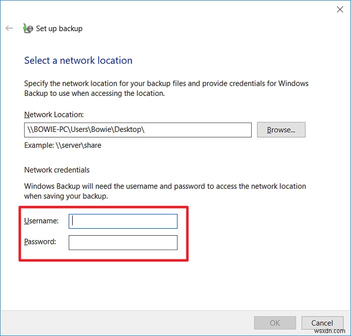 नेटवर्क ड्राइव में Windows 10 बैकअप कैसे बनाएं