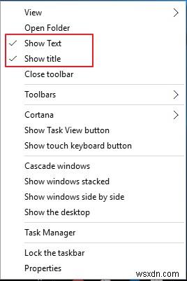 Windows 10 में XP क्विक लॉन्च बार कैसे प्राप्त करें