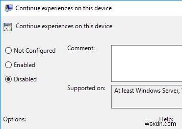 Windows 10 में साझा अनुभव सुविधा को कैसे अक्षम करें