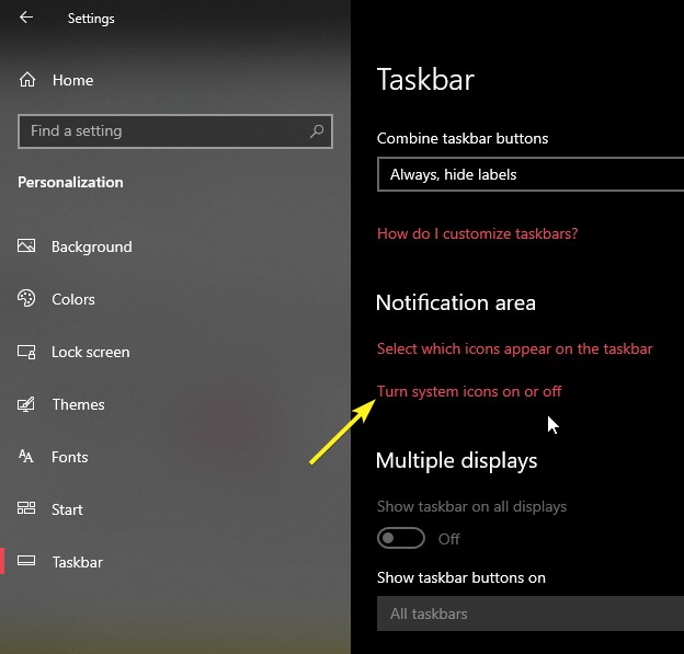 Windows 10 में इनपुट इंडिकेटर और लैंग्वेज बार कैसे दिखाएं या छुपाएं