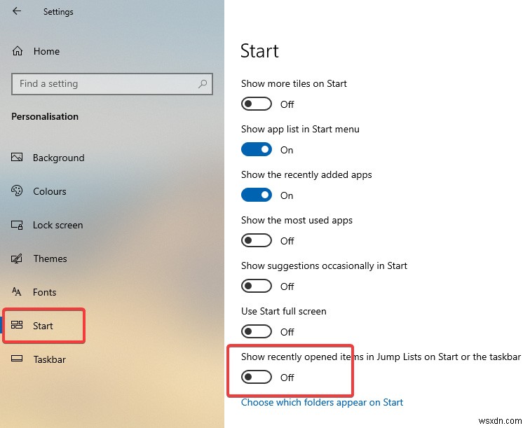 Windows 10 में हाल के आइटम और बारंबार स्थान को अक्षम कैसे करें