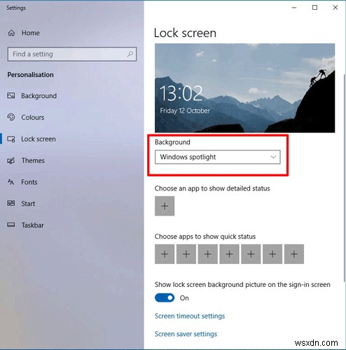 Windows 10 लॉगिन स्क्रीन इमेज कैसे बदलें