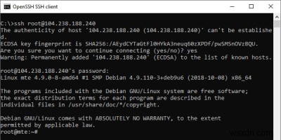 PUTTY के बजाय Windows 10 के OpenSSH क्लाइंट का उपयोग कैसे करें