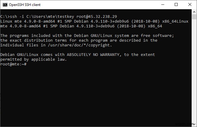 PUTTY के बजाय Windows 10 के OpenSSH क्लाइंट का उपयोग कैसे करें