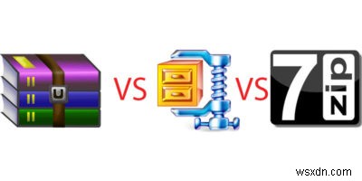 7-Zip बनाम WinRAR बनाम WinZIP:फ़ाइल संपीड़न के लिए सबसे अच्छा टूल