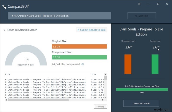 अपने हार्ड डिस्क स्थान को CompactGUI के साथ कैसे खाली करें