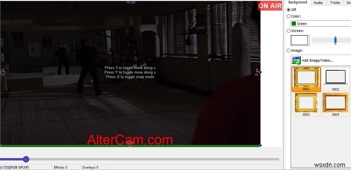 AlterCam के साथ अपने वीडियो चैट में शानदार दृश्य प्रभाव जोड़ें