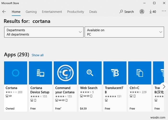 मई 2020 अपडेट के बाद Cortana को अनइंस्टॉल कैसे करें