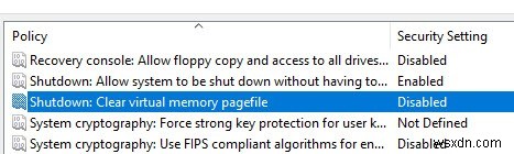 Windows 10 में शटडाउन पर Pagefile.sys को स्वचालित रूप से कैसे हटाएं
