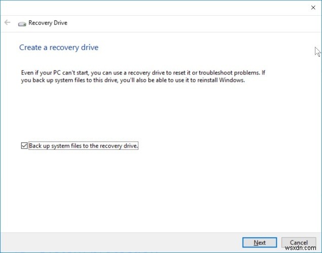 Windows 10 पुनर्प्राप्ति ड्राइव कैसे बनाएं
