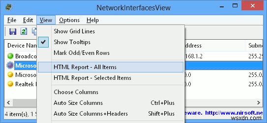 Windows में नेटवर्क एडेप्टर विवरण कैसे देखें