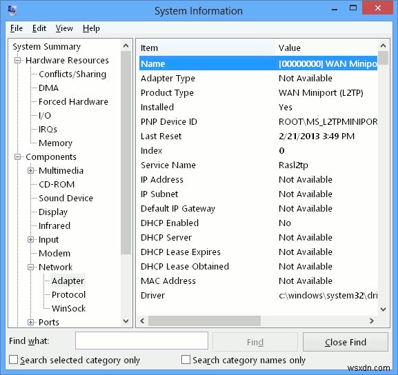 Windows में नेटवर्क एडेप्टर विवरण कैसे देखें