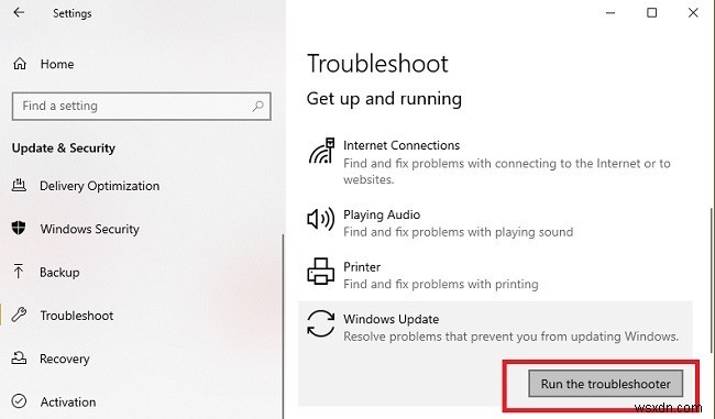 Windows 10 अद्यतन स्थापना समस्याओं का निवारण