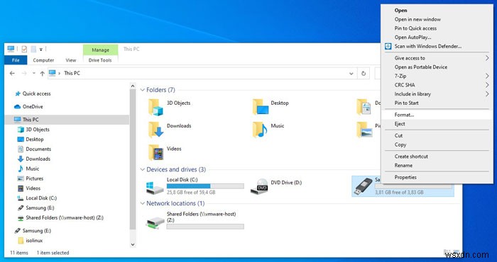 Windows 10 में अपने USB ड्राइव को कैसे फॉर्मेट करें