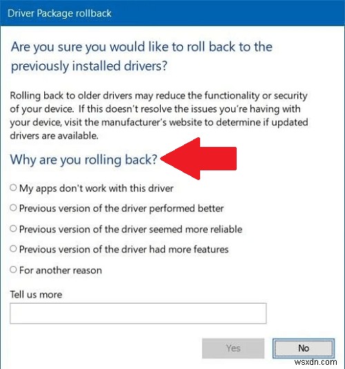 Windows 10 में ड्राइवर को कैसे रोल बैक करें