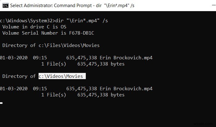 Windows में कमांड प्रॉम्प्ट का उपयोग करके फ़ाइलें ढूंढें और खोलें