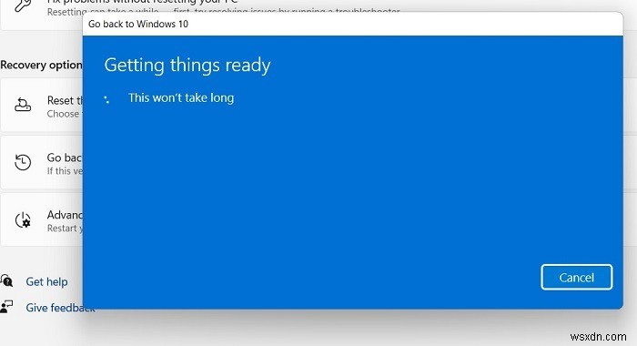 Windows 11 से Windows 10 में डाउनग्रेड कैसे करें