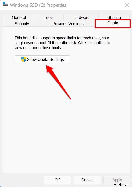 Windows 11 में उपयोगकर्ताओं के लिए डिस्क कोटा कैसे सेट करें