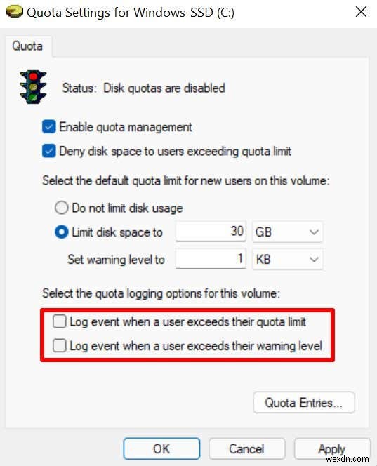 Windows 11 में उपयोगकर्ताओं के लिए डिस्क कोटा कैसे सेट करें