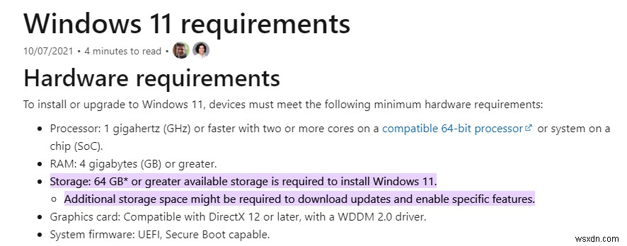 Windows 11 कितनी जगह लेता है?