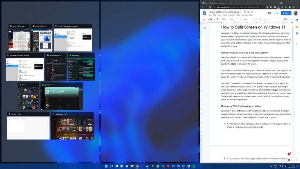 Windows 11 पर स्क्रीन कैसे विभाजित करें