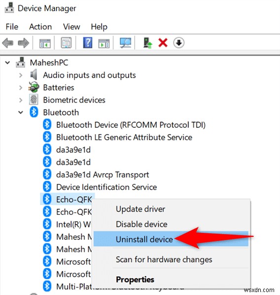 FIX:Windows 10 पर ब्लूटूथ डिवाइस नहीं निकाल सकते