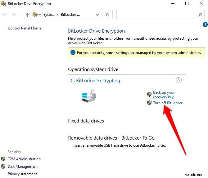 Windows 10 पर Bitlocker को कैसे बंद या अक्षम करें