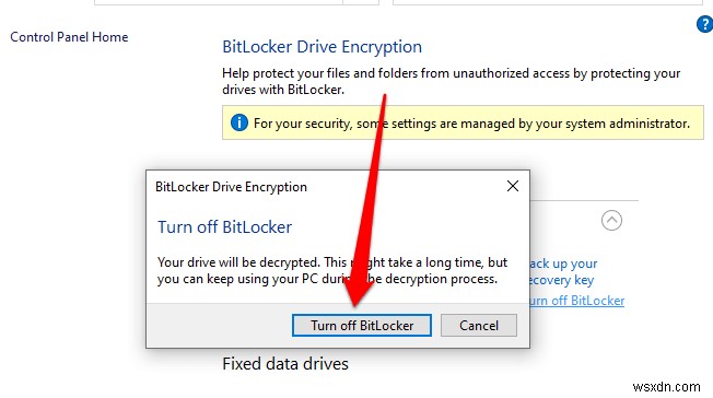 Windows 10 पर Bitlocker को कैसे बंद या अक्षम करें