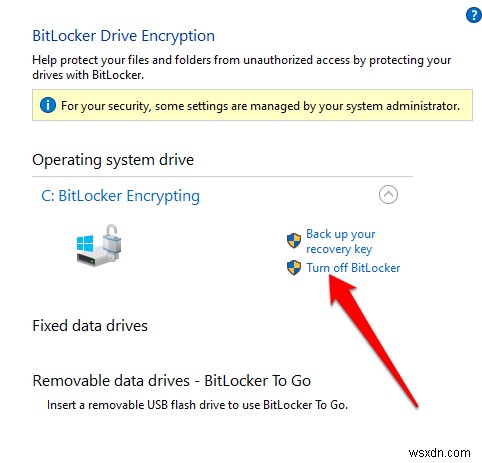 Windows 10 पर Bitlocker को कैसे बंद या अक्षम करें