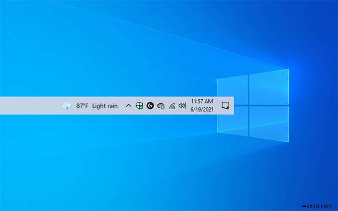 Windows 10 टास्कबार से समाचार और मौसम कैसे निकालें