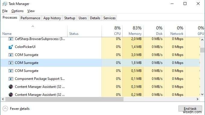 COM सरोगेट क्या है (dllhost.exe) और यह मेरे पीसी पर क्यों चल रहा है?