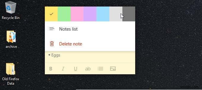 Windows 10 पर स्टिकी नोट्स:उनका सही तरीके से उपयोग करना