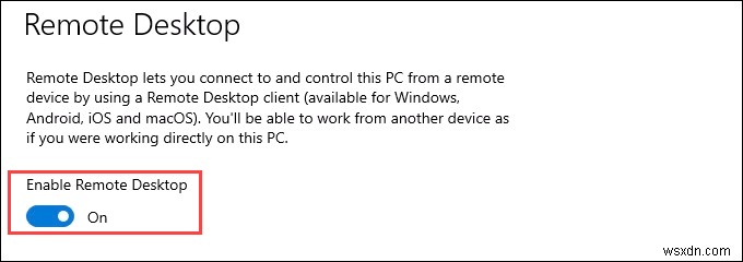 Windows 10 में दूरस्थ डेस्कटॉप का उपयोग कैसे करें