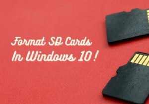 Windows 10 पर SD कार्ड को कैसे फॉर्मेट करें